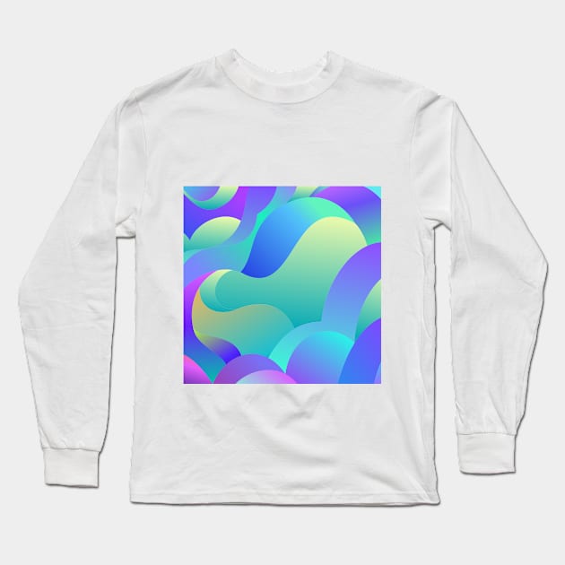 Gradient Long Sleeve T-Shirt by ihdizein